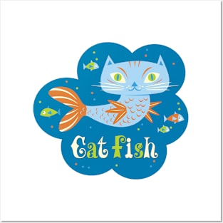 Cat Fish Posters and Art